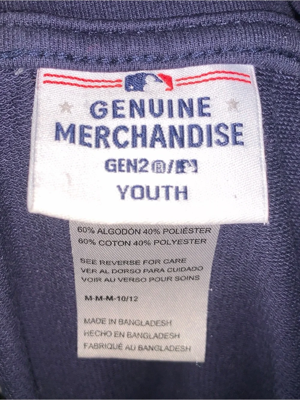Genuine Merchandise MLB Seattle Mariners Youth Two-Tone Navy & Light Gray Hoodie